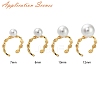 Brass Cuff Finger Ring Settings KK-L219-15A-G-4