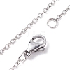 304 Stainless Steel Evil Eye Pendant Necklace for Women NJEW-JN03854-7