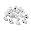 Spray Painted ABS Plastic European Beads KY-G033-01A-01-1