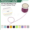 10 Rolls 10 Colors Nylon Chinese Knot Cord NWIR-PH0002-48B-2