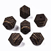 Painted Natural Wood Beads X-WOOD-T021-52C-M-2