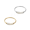 2Pcs 2 Colors Stainless Steel Finger Rings for Women RJEW-GO0001-08-1