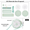 DIY Sew on PU Leather Daisy Flower Pattern Round Multi-Use Crossbody/Shoulder Bag Making Kits DIY-WH0297-56C-2