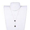 Double-sided Alloy Enamel Charms Necklace Sets NJEW-JN02478-7