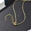 1MM Brass Round Snake Chain Necklaces for Women KK-CBA4FD4-06G-2