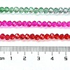Transparent Painted Glass Beads Strands X1-DGLA-A034-T4mm-A24-3