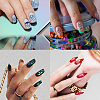 Stainless Steel DIY Nail Art Templates MRMJ-WH0092-013-7