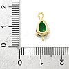 Brass Pave Cubic Zirconia Connector Charms KK-Z120-31G-01-3