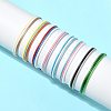 8Pcs 8 Colors Korean Waxed Polyester Cord Braided Bead Bracelets BJEW-FS00024-8
