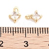 Brass with Cubic Zirconia Pendants KK-P271-41G-A-3
