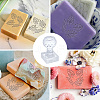 Clear Acrylic Soap Stamps DIY-WH0445-011-3