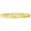 Natural Yellow Agate Round Beaded Stretch Bracelet SF8562-26-1-1