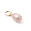 Natural Cultured Freshwater Pearl Pendants PALLOY-JF05172-01-4