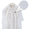 Polyester Leaf Lace Embroidery Fabrics DIY-WH20081-073B-7