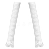 1 Pair Acrylic Fibers Long Mesh Lace Gloves AJEW-CN0006-67A-1