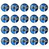 Half Round/Dome Tree Pattern Glass Flatback Cabochons for DIY Projects GGLA-YW0001-14K-1