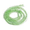 Electroplate Transparent Glass Beads Strands EGLA-A035-T3mm-A09-2