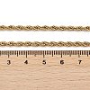 PVD Vacuum Plating 304 Stainless Steel Rope Chain Necklaces NJEW-M124-09G-2