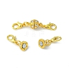 1Pc Alloy Crystal Rhinestone Magnetic Clasps ALRI-YW0001-11G-1
