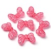 Plating Transparent Crackle Acrylic Beads MACR-D024-17-01-2