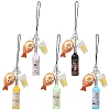 5Pcs Resin Mobile Straps HJEW-YW00291-1