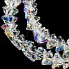 Electroplate Transparent Glass Beads Strands X-EGLA-P052-02A-AB01-3