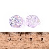 Electroplate Transparent Glass Beads Strands EGLA-N056-02A-03-4