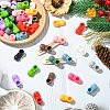 60Pcs 12 Colors Opaque Resin Cabochons RESI-CJ0004-81-6