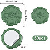 CRASPIRE 50Pcs Adhesive Wax Seal Stickers DIY-CP0010-53D-2