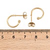 C-Shaped 304 Stainless Steel Stud Earrings X-EJEW-Z154-01G-01-5