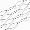 Tarnish Resistant 201 Stainless Steel Rhombus Link Chains CHS-S006-JN959-1-4