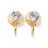 Brass Micro Pave Cubic Zirconia Ear Cuff Findings LS-KK-F898-15D-G-1