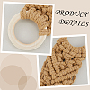 3Pcs 3 Colors Handmade Macrame Cotton Hanging Towel Holder AJEW-CN0006-37-6