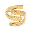 Light Gold Brass Adjustable Rings for Women LS-RJEW-A022-01A-1