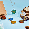 1 Set 7 Styles Natural & Synthetic Mixed Stone Pendants FIND-DC0001-38-5