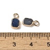 Dyed & Heated Natural Blue Aventurine Rectangle Charms G-Q169-07G-07-3