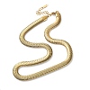 316 Surgical Stainless Steel Flat Snake Chain Necklaces NJEW-P324-01G-1