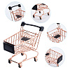 Iron Supermarket Trolley Display Decorations DJEW-WH0042-139RG-3