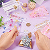 50Pcs 5 Styles Hot Stamping Organza Gift Bags OP-TA0001-03-6