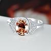 Classic Oval Brass Cubic Zirconia Rings for Women RJEW-BB06189-8C-3