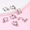 Brass Screw On Clip-on Earring Dangling Charms Pendants Setting Findings LS-KK-M019-01P-5