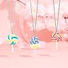 Handmade Polymer Clay Big Pendants CLAY-NB0001-25-5