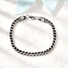 304 Stainless Steel Wheat Chain Bracelets for Men Women BJEW-B140-05P-2