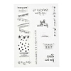 Silicone Clear Stamps DIY-A013-09-2