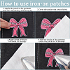 7Pcs 7 Styles Polyester Embroidery Iron on Clothing Patches PATC-GF0001-63-5