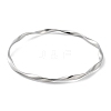 Twist 304 Stainless Steel Bangles BJEW-G684-04P-2