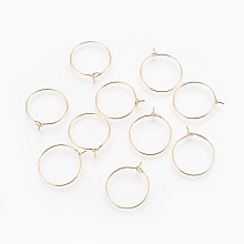 Brass Hoop Earrings X-KK-S341-85
