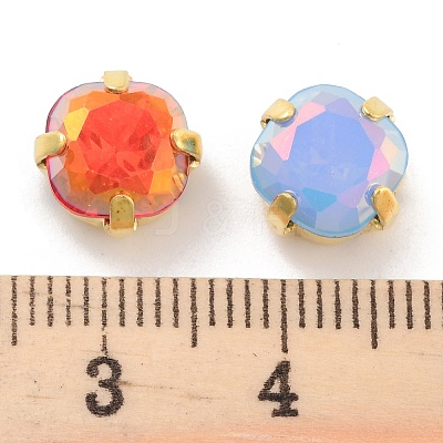 Square Opal Sew On Rhinestones RGLA-G024-07A-G-1