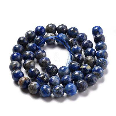 Natural Lapis Lazuli Bead Strands G-G953-02-8mm-1