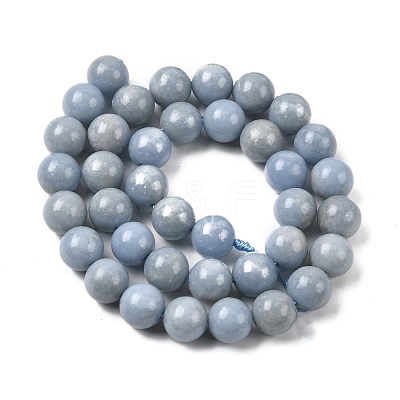 Natural Angelite Beads Strands G-G840-03-10mm-1